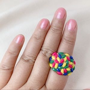 ❣️$25/3❣️Colorful Resin Beads Adjustbale Ring